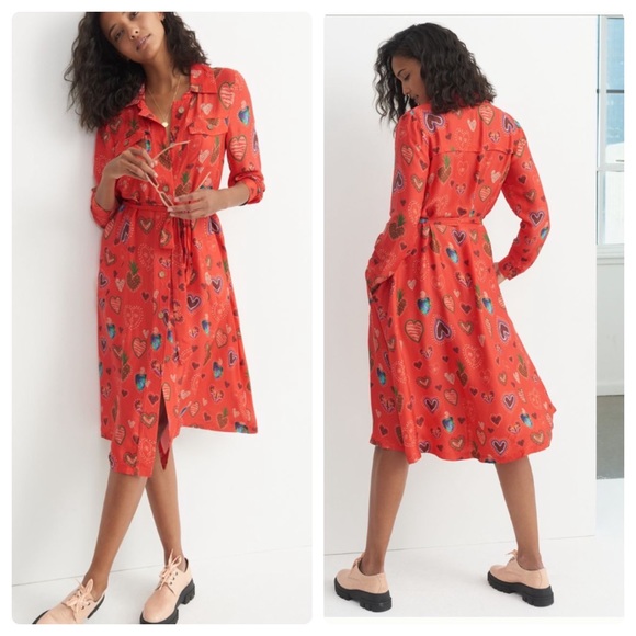 Anthropologie Dresses & Skirts - Anthropologie farm rio calixta midi shirtdress